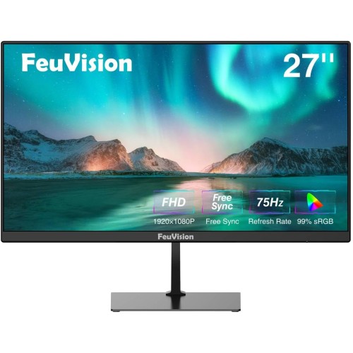 【開封済・未使用】FeuVision　27インチLEDモニター　FSID27AF Amazon.co.jp: FeuVision ゲーミングモニター 27インチ FHD